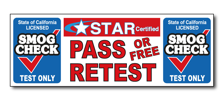 AC Service AUTO Registration Services Star Certified SMOG Check Station Vinyl Banner Size 30inch X 80inch Pack of 3 