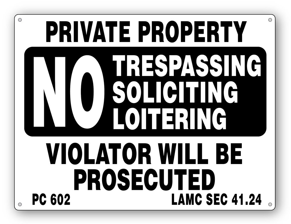 Closed to the Public Sign L.A.M.C. SEC. 41.24 – QcpSigns