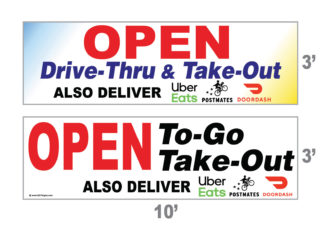 Takeout Togo Open Banner