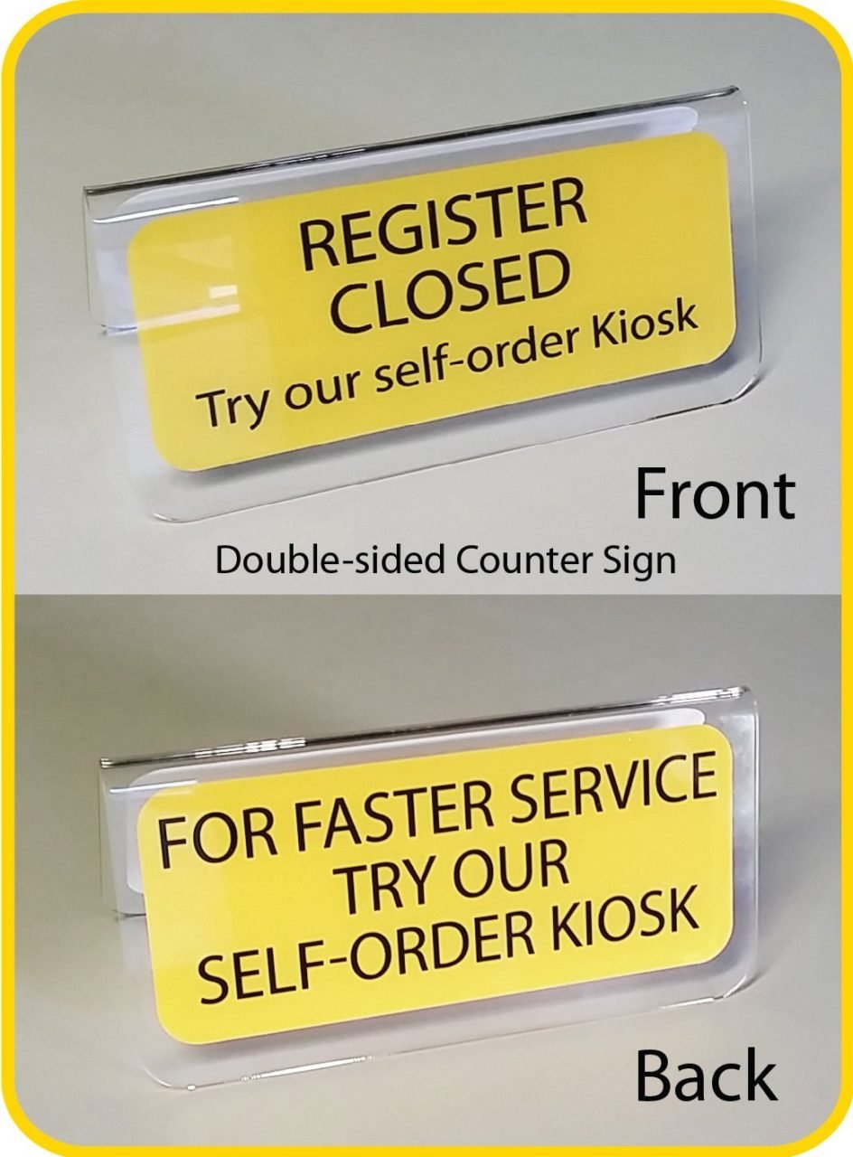 Self Order Sign Business Signs – QcpSigns