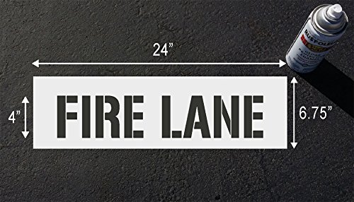 Stencil Ease 4 in. Fire Lane Stencil